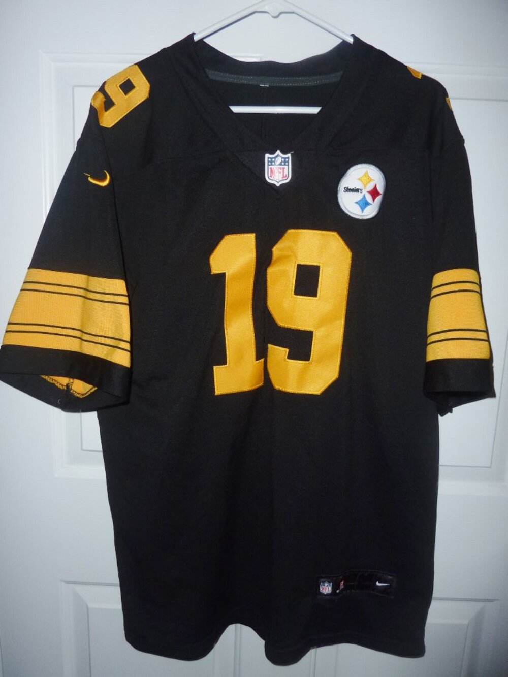 Men's Nike Pittsburgh Steelers Jersey Authentic NFL #19 Smith-Schuster Large